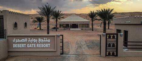 Façade de l’hébergement