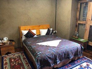 In-room safe, desk, laptop workspace, blackout drapes - Heritage Home (Thimphu)