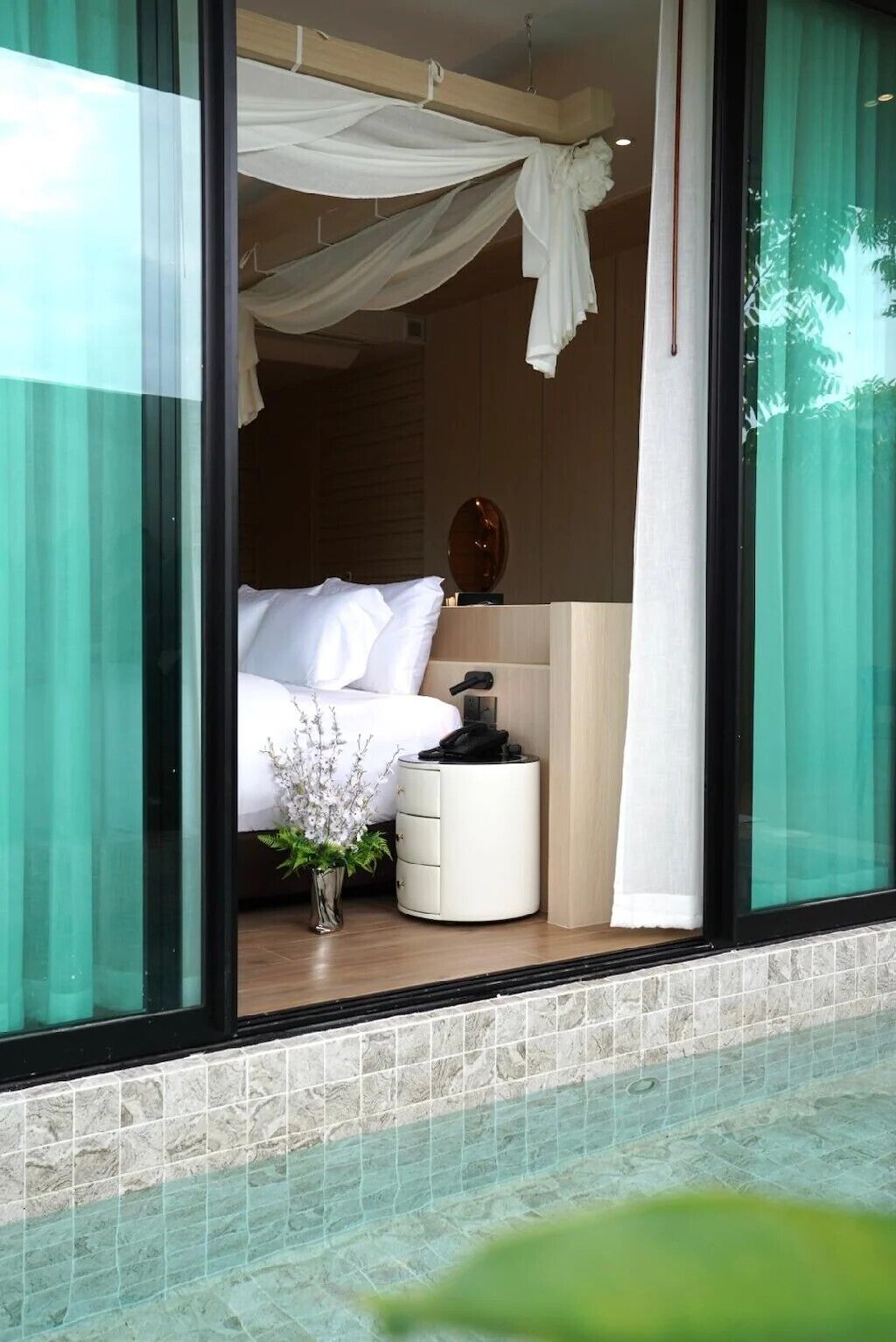 Canyon Pool villa 2 Bed Room | Egyptian cotton sheets, premium bedding, pillow-top beds, minibar