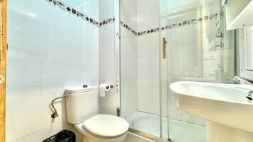 Serviettes fournies, shampoing, papier toilette