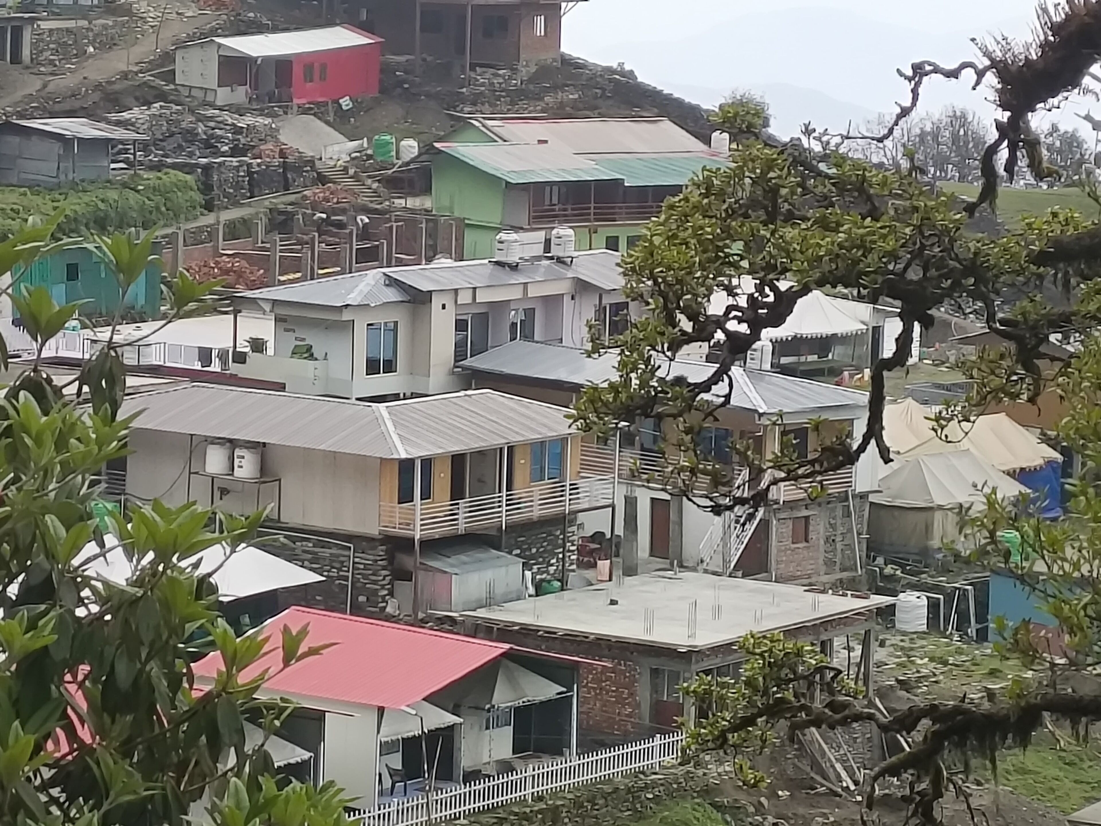 Overnatningsstedets facade