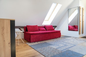 Deluxe-Suite, Bergblick | Wohnbereich