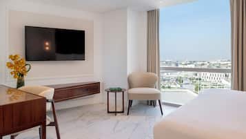 Appartement Luxe, 1 chambre | Draps en coton égyptien, literie de qualité supérieure