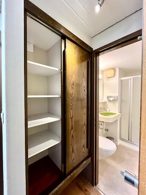 Business Double Room | Bathroom | Shower, towels, soap, toilet paper