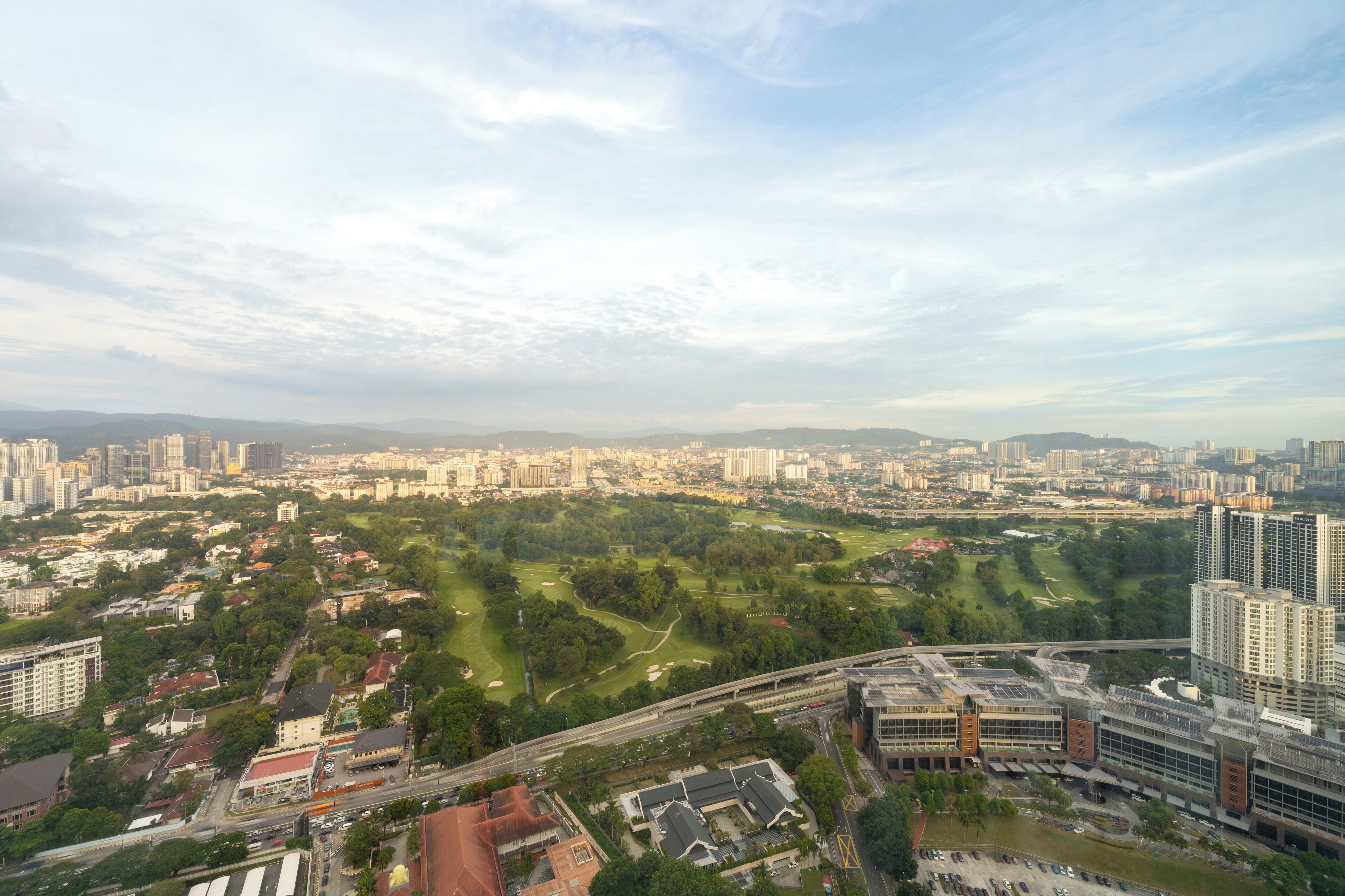 Blick auf den Golfplatz