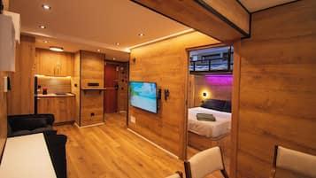 1 bedroom, travel crib, WiFi, bed sheets