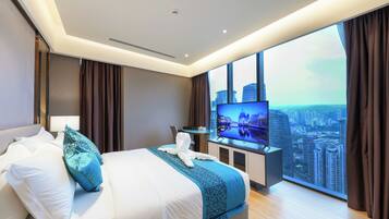 Royal One bedroom apartment (Petronas Twin Tower View) | 2 bedrooms, Egyptian cotton sheets, premium bedding, down duvets