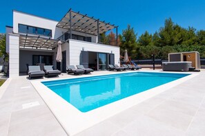 A heated pool