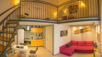 Flat-screen TV, video game console