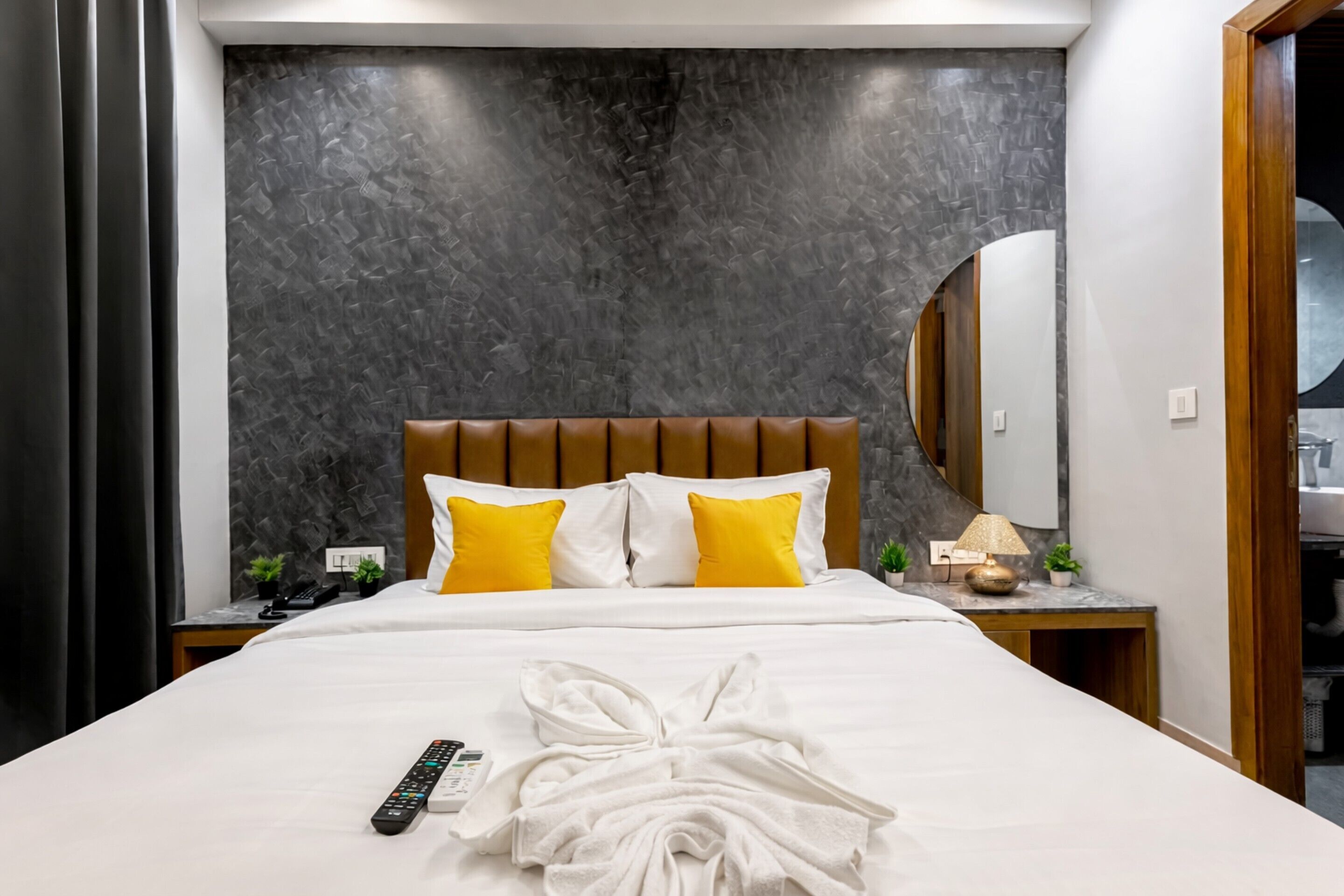 Egyptian cotton sheets, premium bedding, down duvets, memory-foam beds