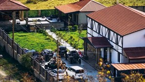 Un quartier résidentiel avec des maisons, un chemin et des véhicules stationnés.