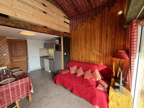 TV - Renovated 2-room + loft apartment near slopes, tranquil and comfortable (Auris)