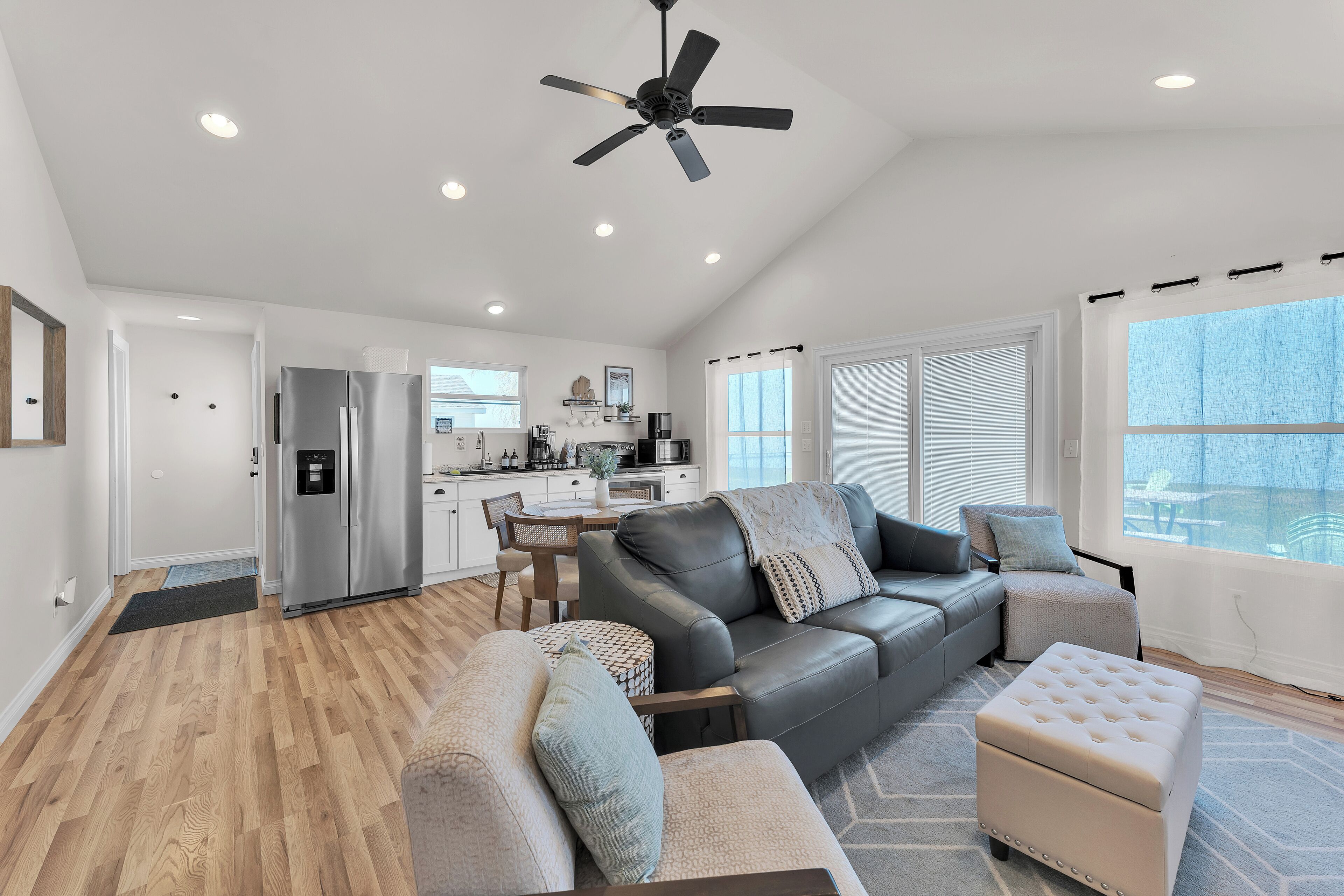 Smart-tv en een open haard