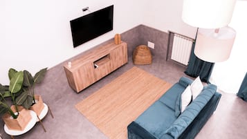 Superior-Maisonette, Hafenblick | Wohnbereich