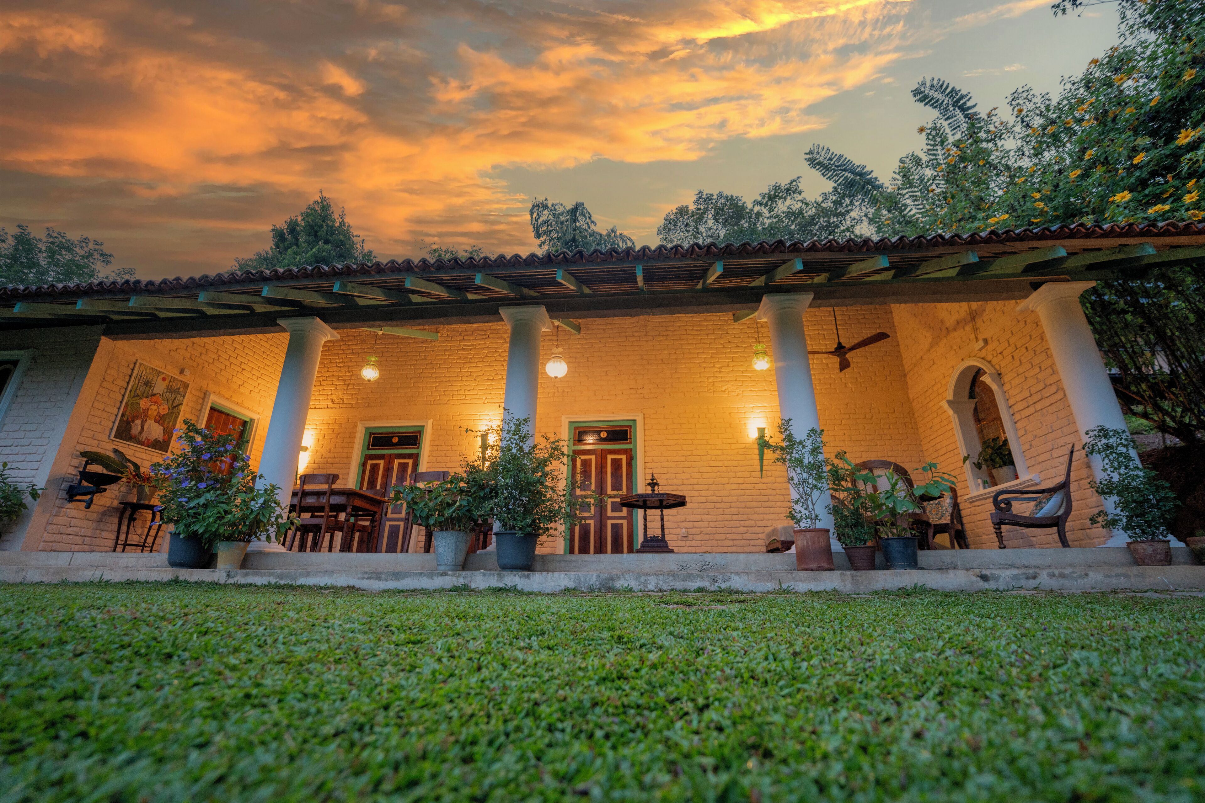 Front of property – evening/night