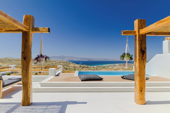 Storge Villa, Private Pool | Terrace/patio - La Grande Vue Private Villas (Naxos)