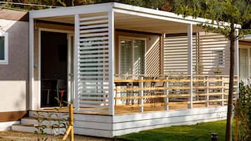 Mobile Premium-Unterkunft, Terrasse