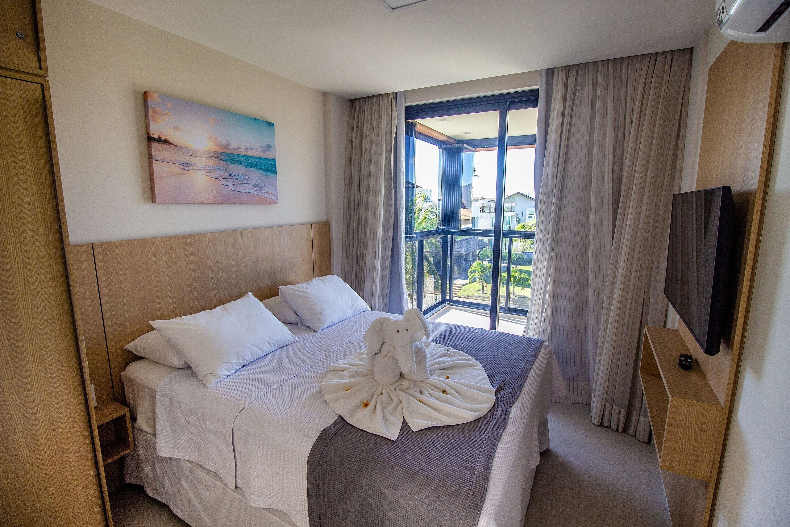 Leilighet – deluxe | Blendingsgardiner, strykejern/-brett, wi-fi (inkludert) og sengetøy