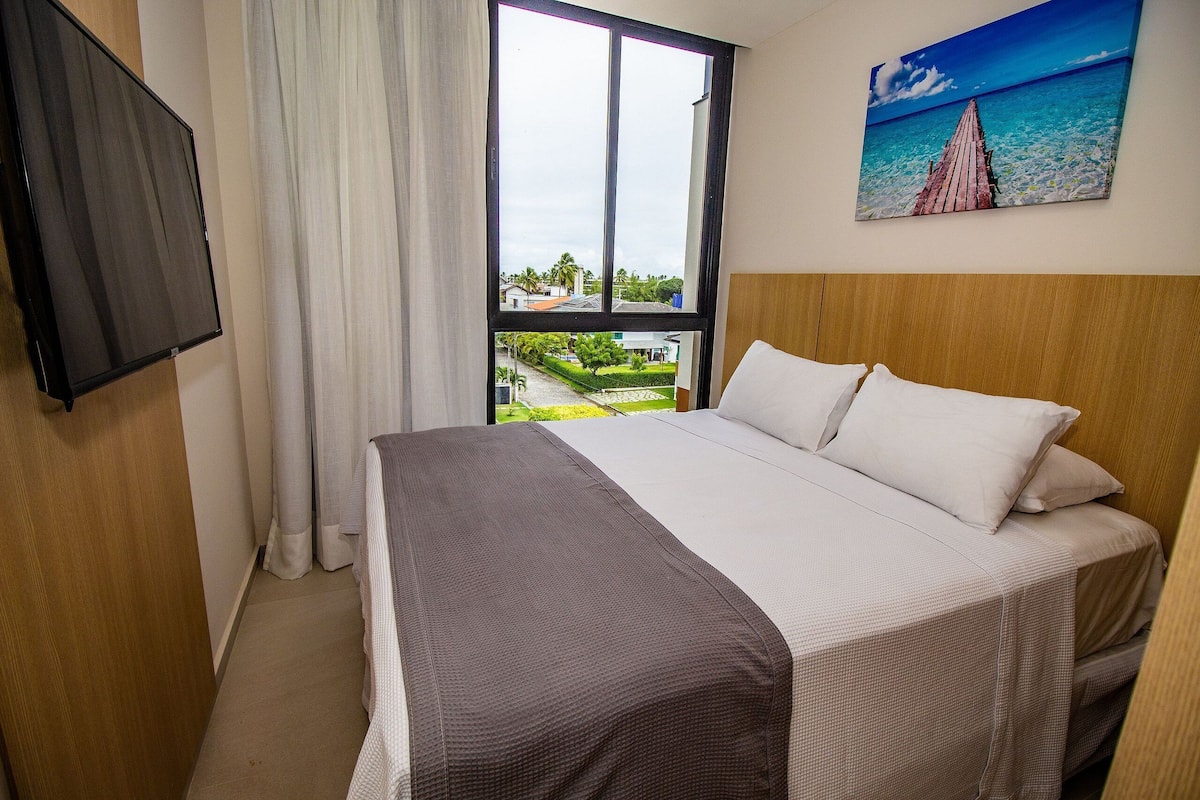 Leilighet | Blendingsgardiner, strykejern/-brett, wi-fi (inkludert) og sengetøy