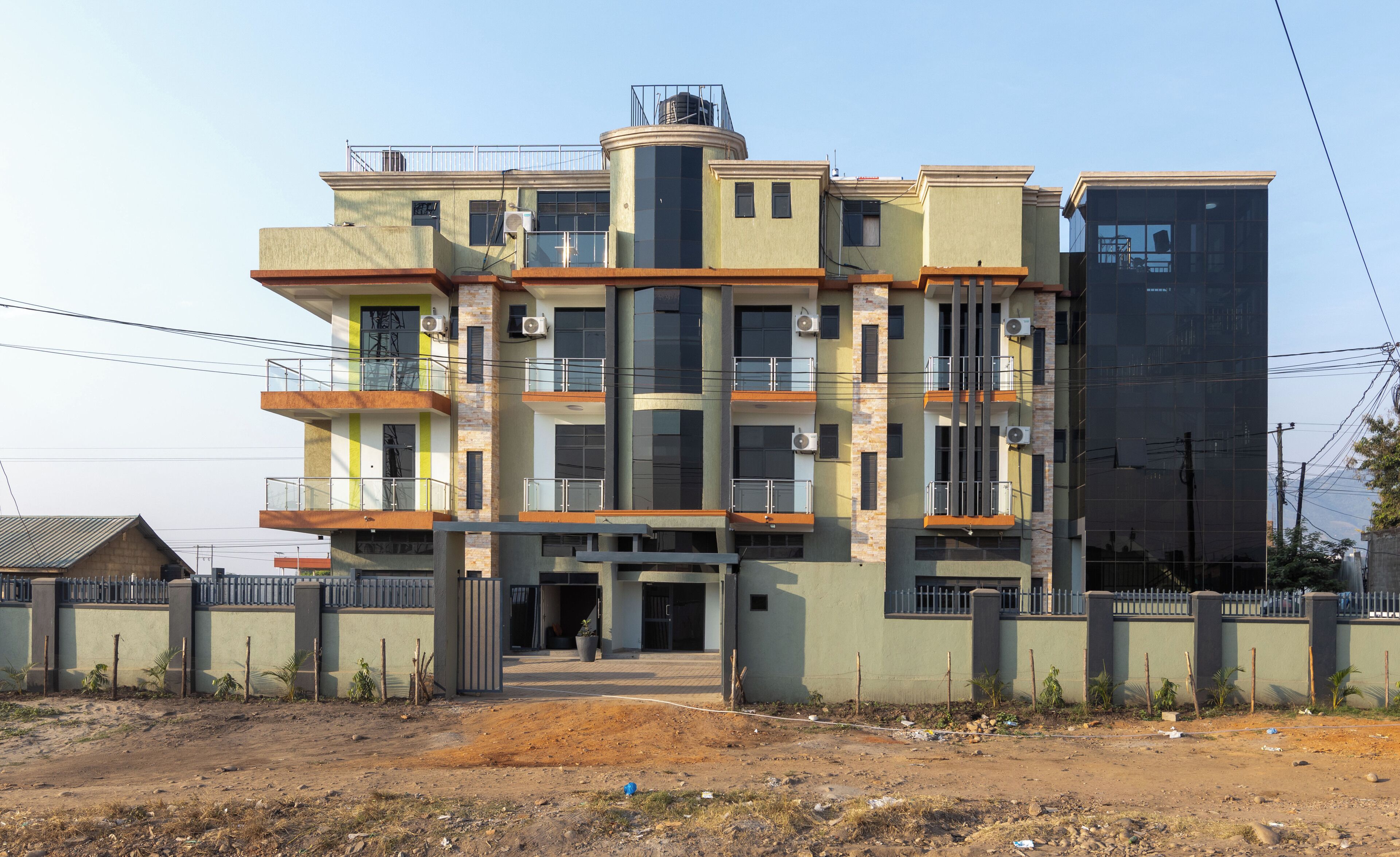 Overnatningsstedets facade