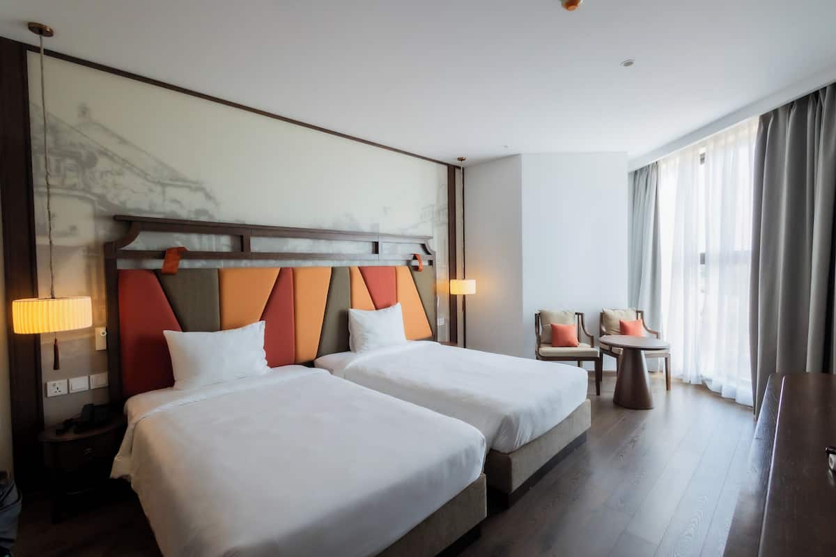 Executive Twin Room, 1 Bedroom, Pool View, Sea Facing | 1 bedroom, Egyptian cotton sheets, premium bedding, down comforters