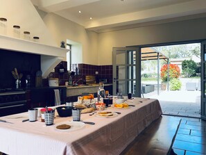 Daily buffet breakfast (EUR 15 per person)