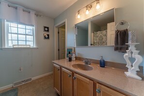 Bathroom - 4-bedroom 3-bath Lakefront home with private dock.  Can sleep up to 14 people. (Mineral)