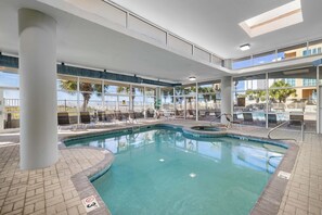 Indoor pool, a heated pool