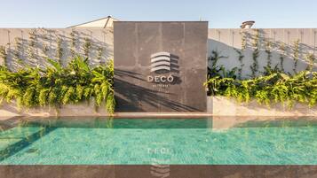 Indoor pool, seasonal outdoor pool