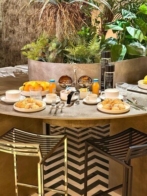 Kontinental frokost er inkludert hver dag