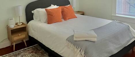 Desk, iron/ironing board, travel cot, free WiFi