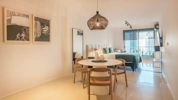 Superior Studio, Balcony, City View | Down comforters, memory foam beds, soundproofing, iron/ironing board