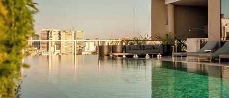 Indoor pool, outdoor pool