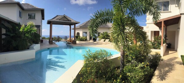 Outdoor pool - Kolibri Villa Luxury Fully Staffed 5 Bedroom Villa with Ocean Views (Montego Bay)
