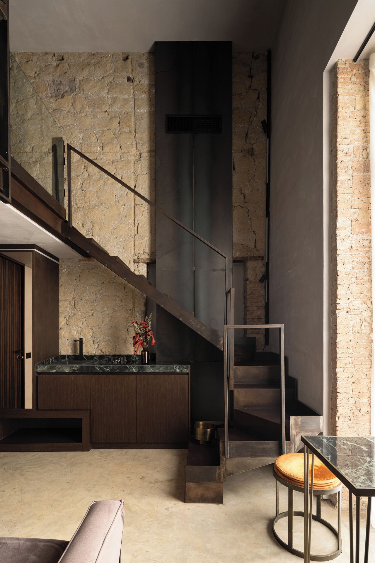 Suite Deluxe, 1 letto king con divano letto, angolo cottura, vista città | Cucina privata | Frigorifero, piano cottura, macchina per caffè espresso