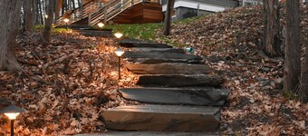 Modern Lake Champlain Lake House with Private Beach and Docks 