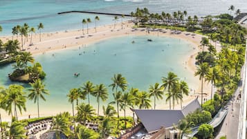 Een verwarmd zwembad