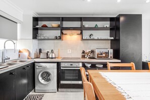 Fridge, microwave, oven, stovetop - Cozumel 308 - Two Bedroom Apartment, Sleeps 4 (Durban)