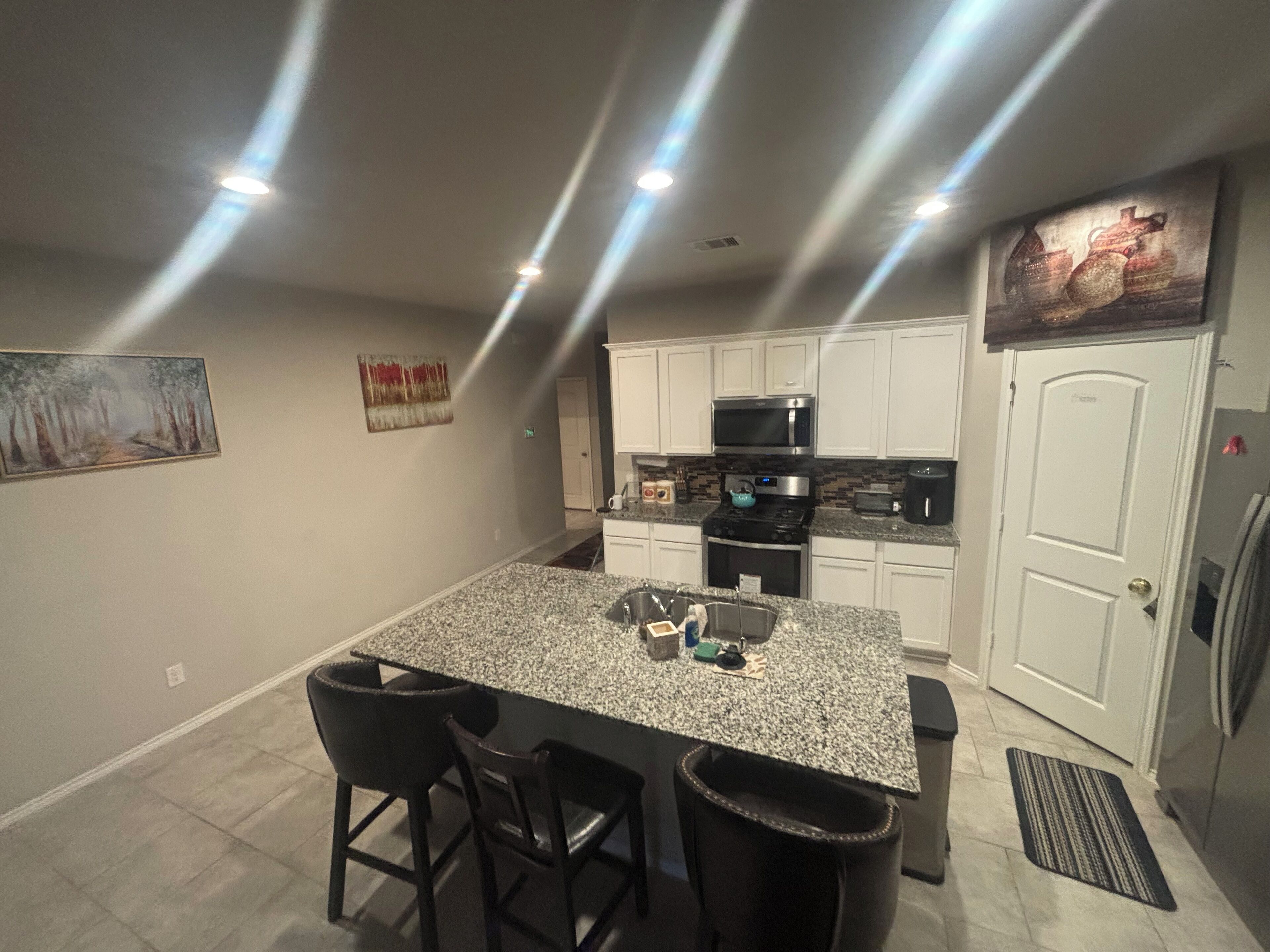 Mikrobølgeovn, kokeplater og oppvaskmaskin