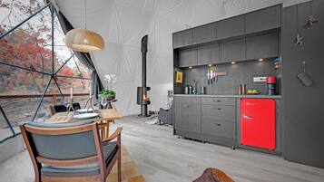 The Flagler Dome | Private kitchen | Mini-fridge, microwave, stovetop, espresso maker