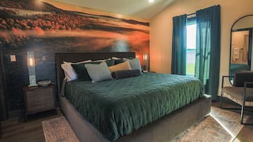 1 slaapkamer, een bureau, een strijkplank/strijkijzer, gratis wifi