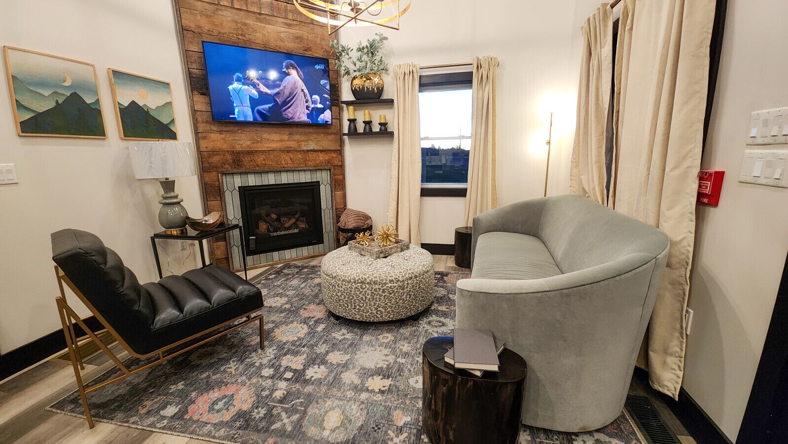 智能电视、壁炉