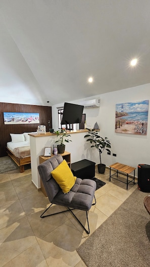 1 habitación y ropa de cama de alta calidad
