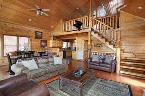 Smart TV, chimenea y futbolito 