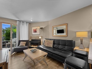 TV connectée, cheminée