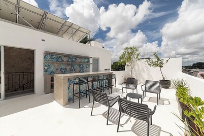 Casa Ya´ax Oasis with Pool & Rooftop bar near Paseo Montejo