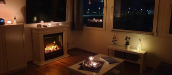 apartment with fireplace, near beach (200m) for 4 people at south beach/fehmarn