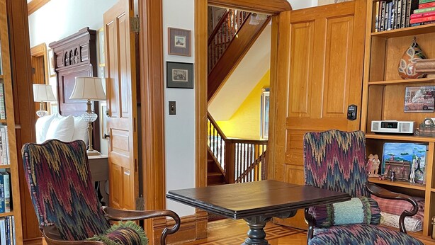 Unclassified image, 1 of 12, button - Queen's View B&B- Maggie's Suite, Lake views, Sauna, Pool, Gardens, Bayfield, WI (Bayfield)
