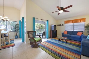 House, 1 King Bed with Sofa bed (Dolphin Dream) | Living area