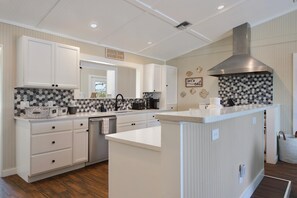 House, Multiple Beds (Shell Bound) | Private kitchen | Oven, toaster - Shell Bound (Fort Myers Beach)